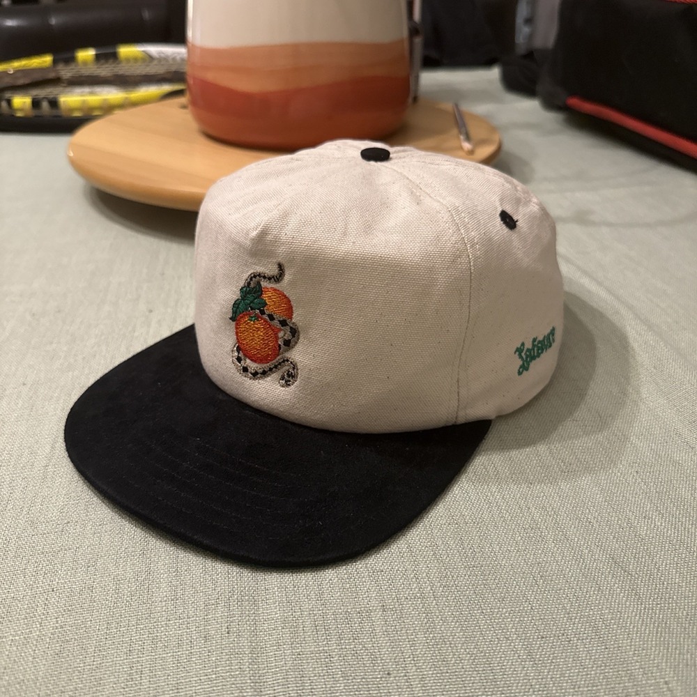 Lafavre Orange Blossom Snake Embroidered Snap back Hat